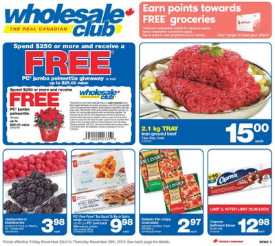 Real Canadian Wholesale Club Flyer November 22 to 28