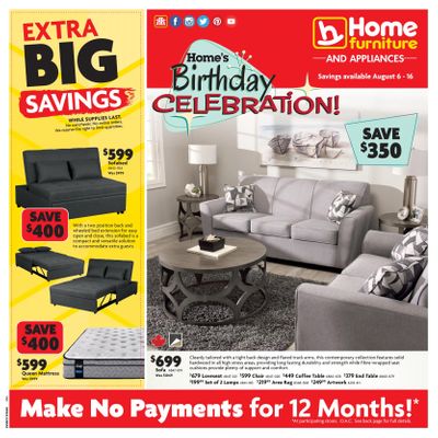 Home Furniture (BC) Flyer August 6 to 16