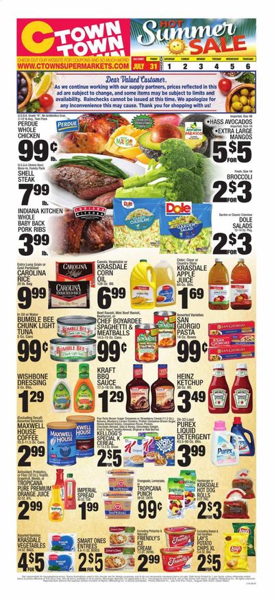 C-Town Weekly Ad July 31 to August 6