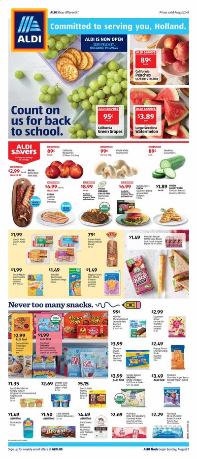 ALDI (MI) Weekly Ad August 2 to August 8