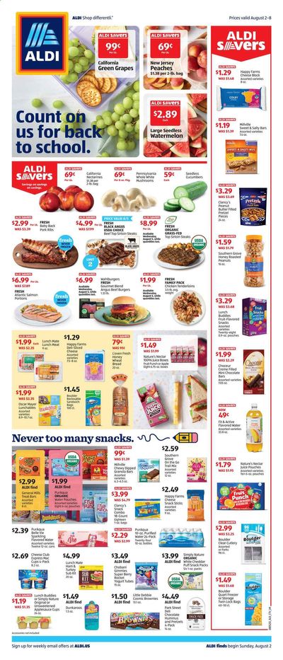 ALDI (DE, NJ, OH, PA) Weekly Ad August 2 to August 8