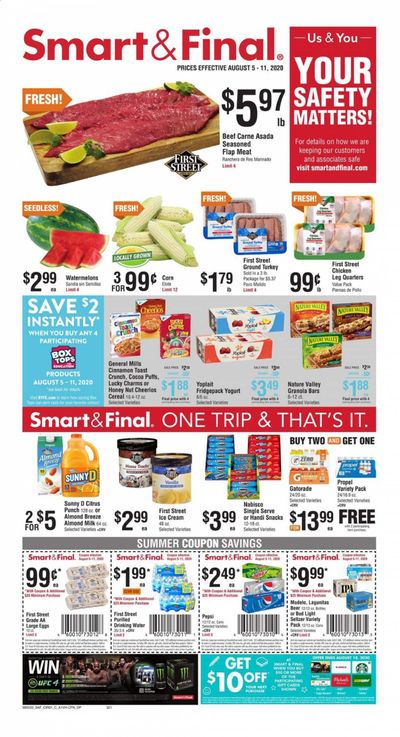 Smart & Final Weekly Ad August 5 to August 11