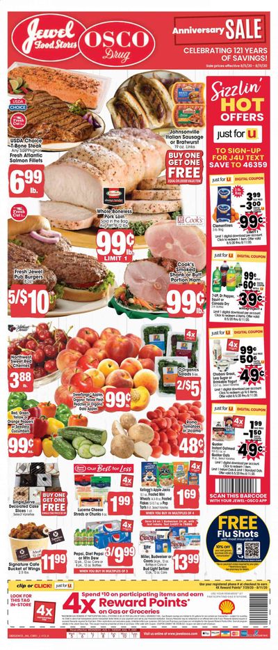 Jewel Osco (IL) Weekly Ad August 5 to August 11