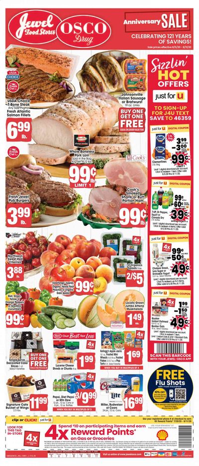 Jewel Osco (IN) Weekly Ad August 5 to August 11