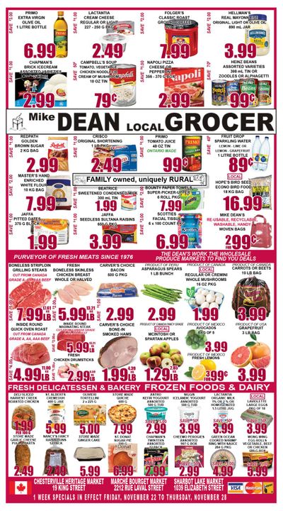 Mike Dean's Super Food Stores Flyer November 22 to 28
