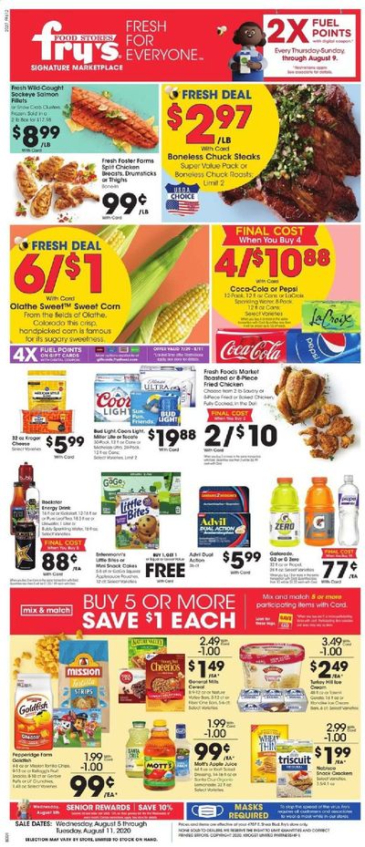 Fry’s (AZ) Weekly Ad August 5 to August 11