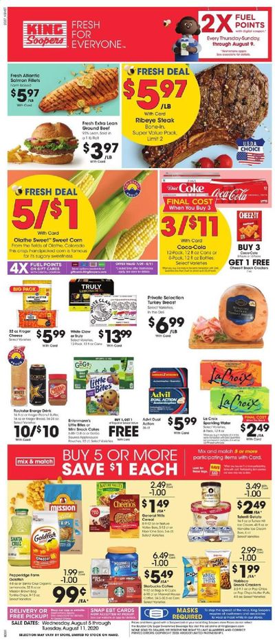 King Soopers Weekly Ad August 5 to August 11