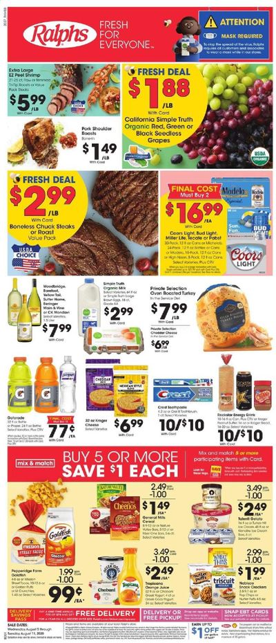 Ralphs Weekly Ad August 5 to August 11