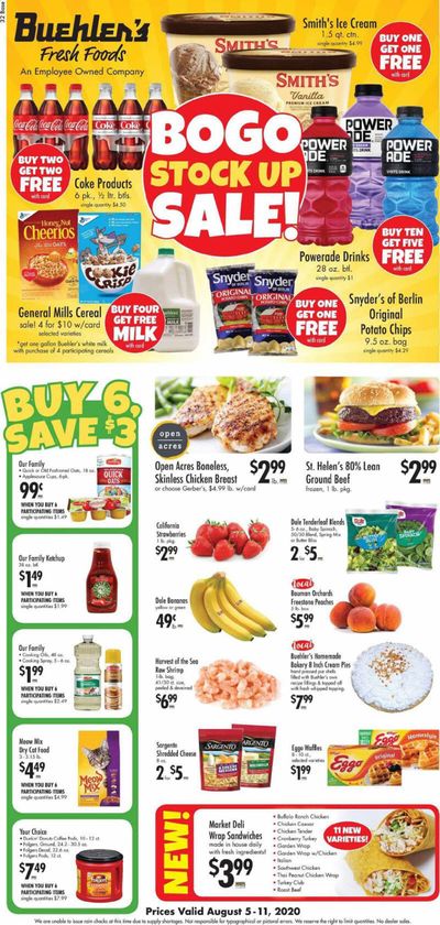 Buehler's Weekly Ad August 5 to August 11