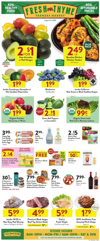 Fresh Thyme Weekly Ad August 5 to August 11