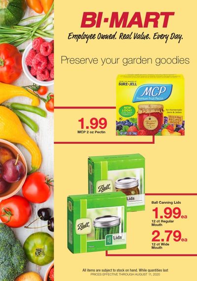 Bi-Mart Weekly Ad July 29 to August 11