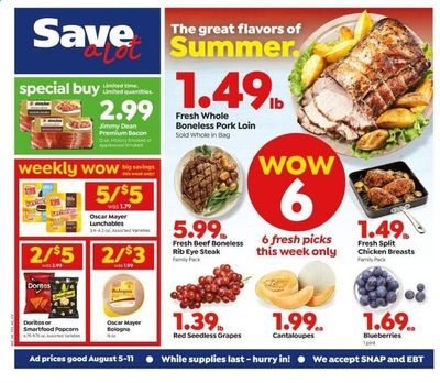 Save a Lot Weekly Ad August 5 to August 11