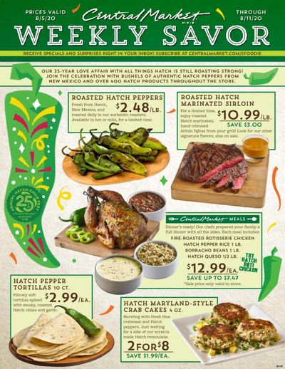 Central Market Weekly Ad August 5 to August 11