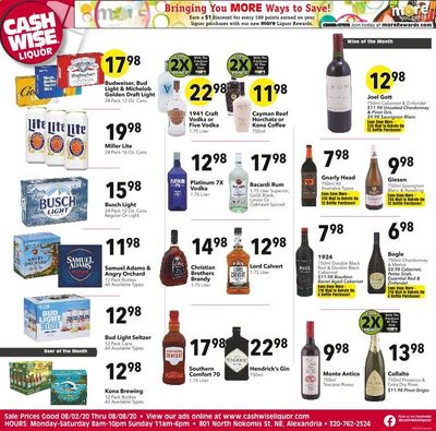 Cash Wise (MN) Weekly Ad August 2 to August 8