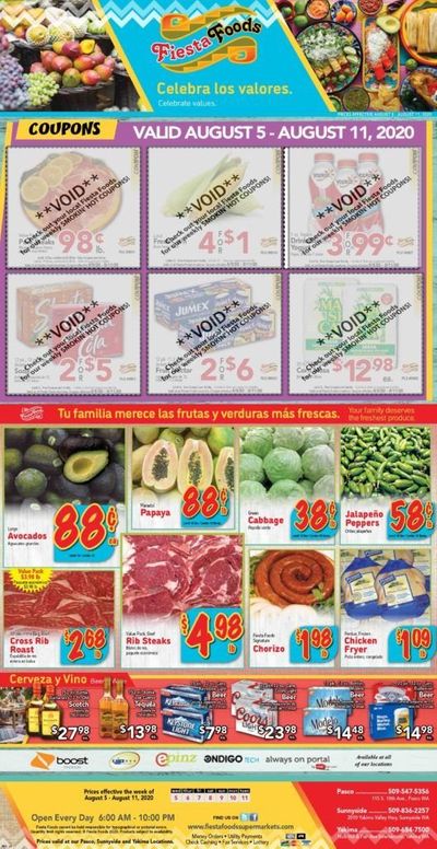 Fiesta Foods SuperMarkets Weekly Ad August 5 to August 11