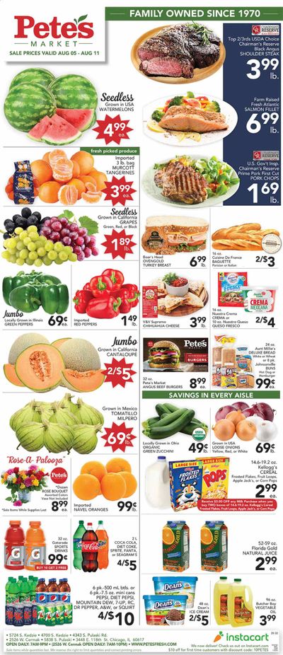 Pete's Fresh Market Weekly Ad August 5 to August 11