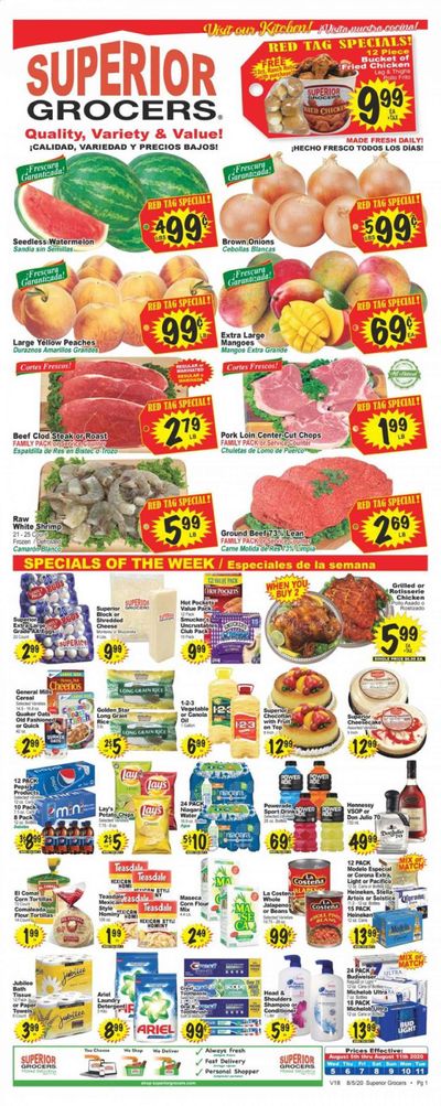 Superior Grocers Weekly Ad August 5 to August 11