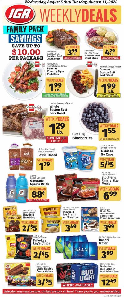 IGA Weekly Ad August 5 to August 11