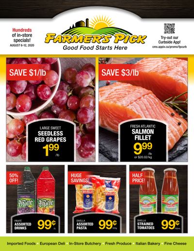 Farmer's Pick Flyer August 6 to 12
