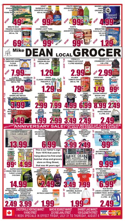 Mike Dean's Super Food Stores Flyer July 31 to August 6
