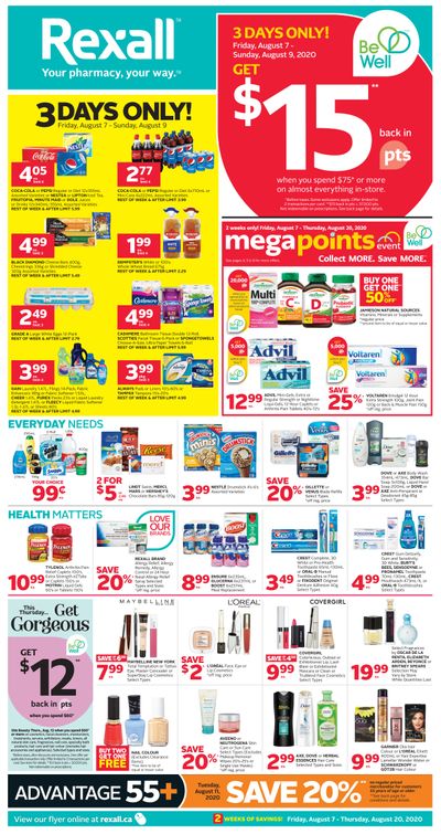 Rexall (ON) Flyer August 7 to 20