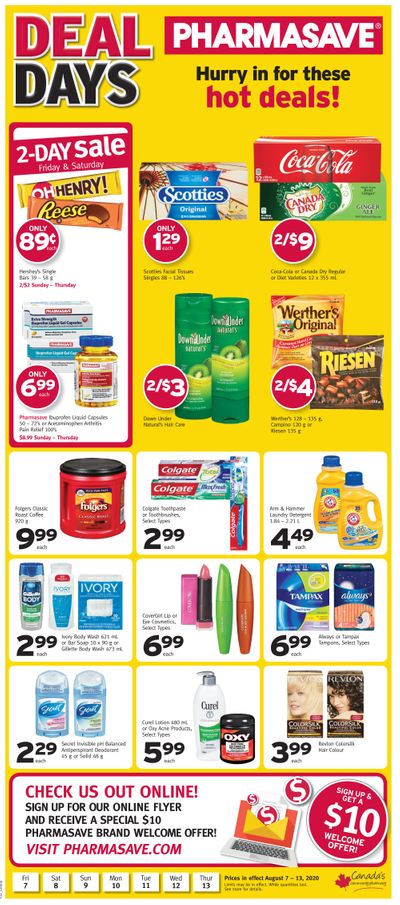 Pharmasave (SK & MB) Flyer August 7 to 13