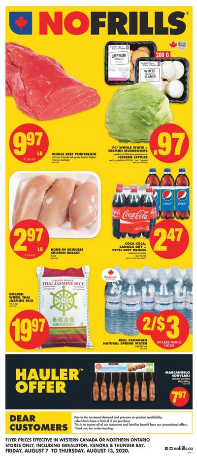 No Frills (West) Flyer August 7 to 13