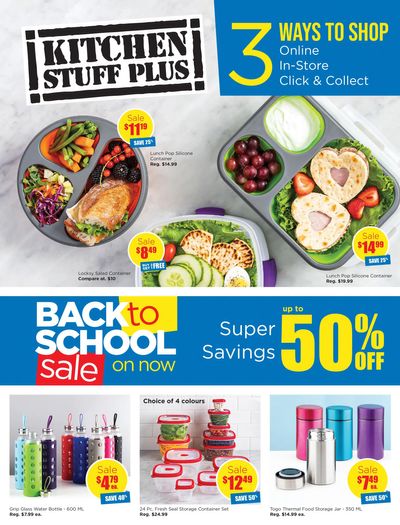 Kitchen Stuff Plus Back to School Sale Flyer August 6 to 16