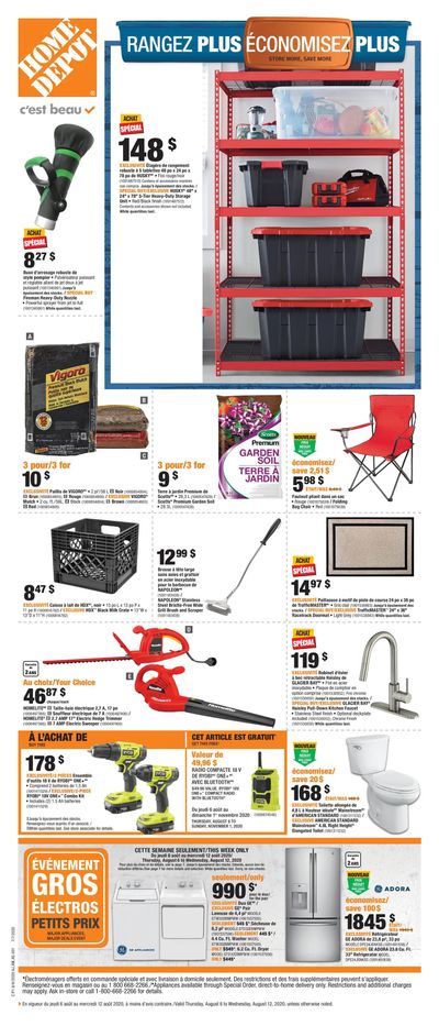 Home Depot (QC) Flyer August 6 to 12