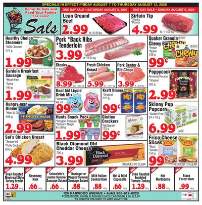Sal's Grocery Flyer August 7 to 13
