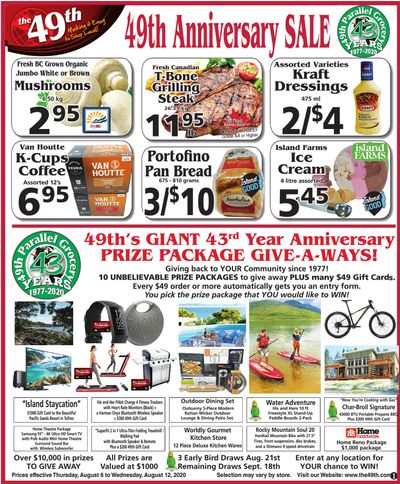 The 49th Parallel Grocery Flyer August 6 to 12