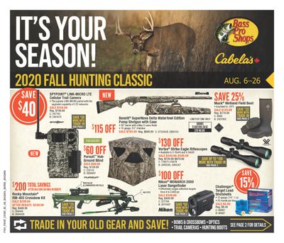 Bass Pro Shops Flyer August 6 to 26