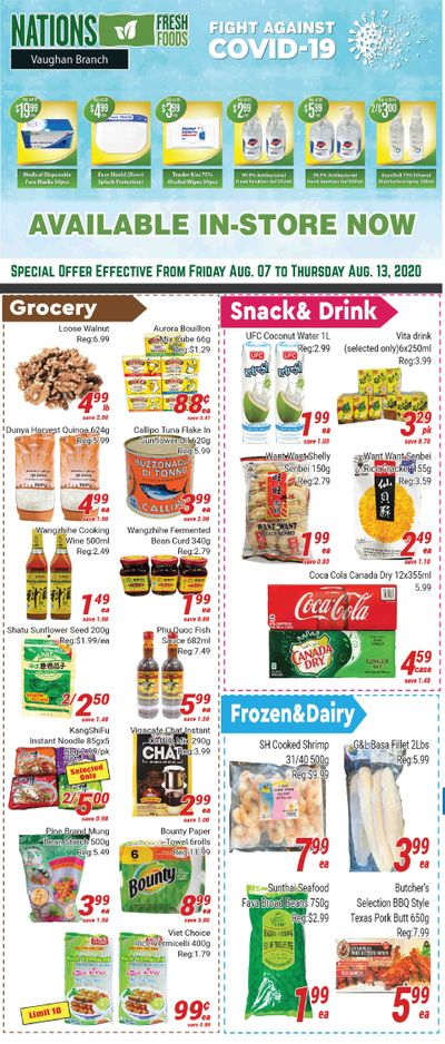 Nations Fresh Foods (Vaughan) Flyer August 7 to 13