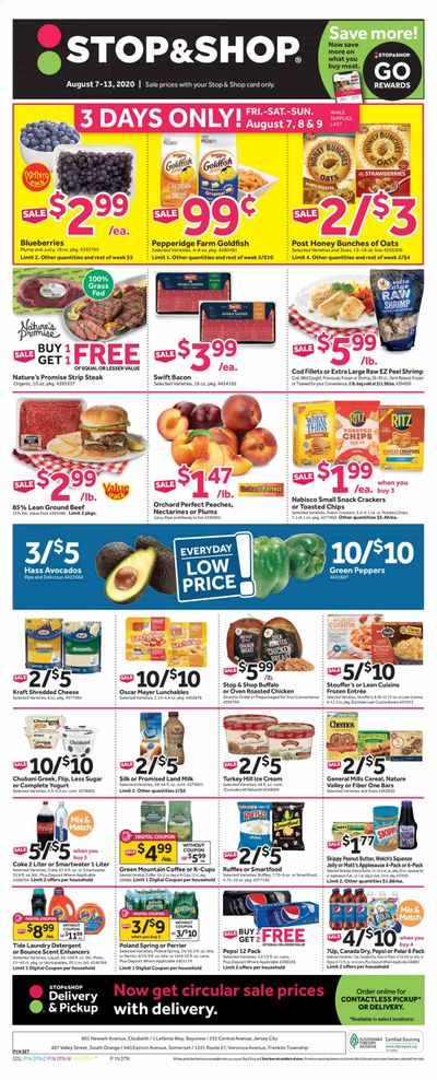 Stop & Shop (NJ) Weekly Ad August 7 to August 13