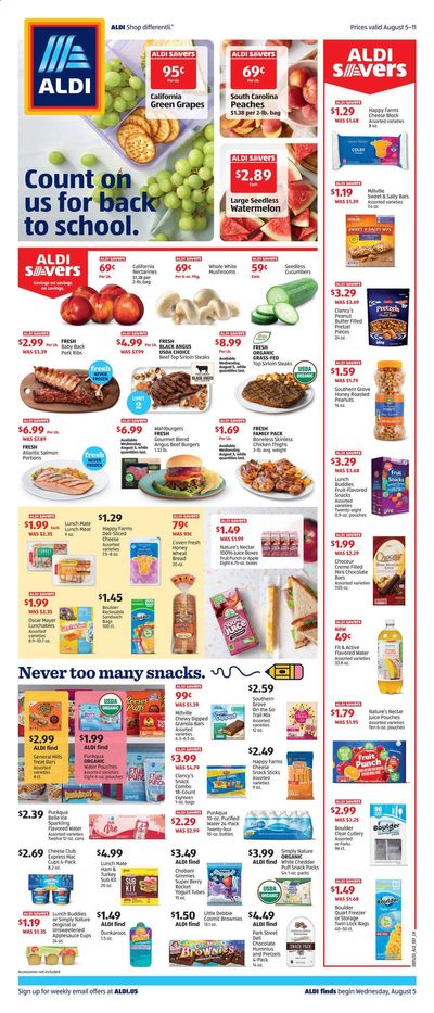 ALDI (NC, SC, VA) Weekly Ad August 5 to August 11