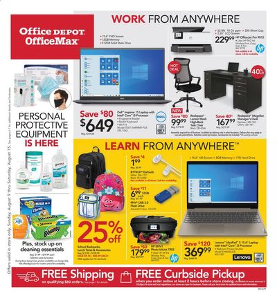 Office DEPOT Weekly Ad August 9 to August 15
