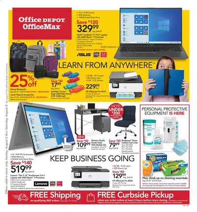Office DEPOT Weekly Ad August 2 to August 8