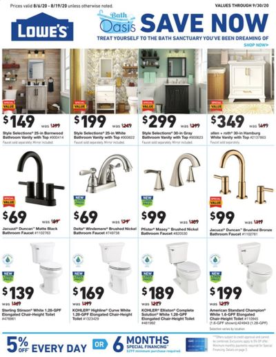 Lowe's Weekly Ad August 6 to August 19