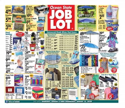 Ocean State Job Lot Weekly Ad August 6 to August 12