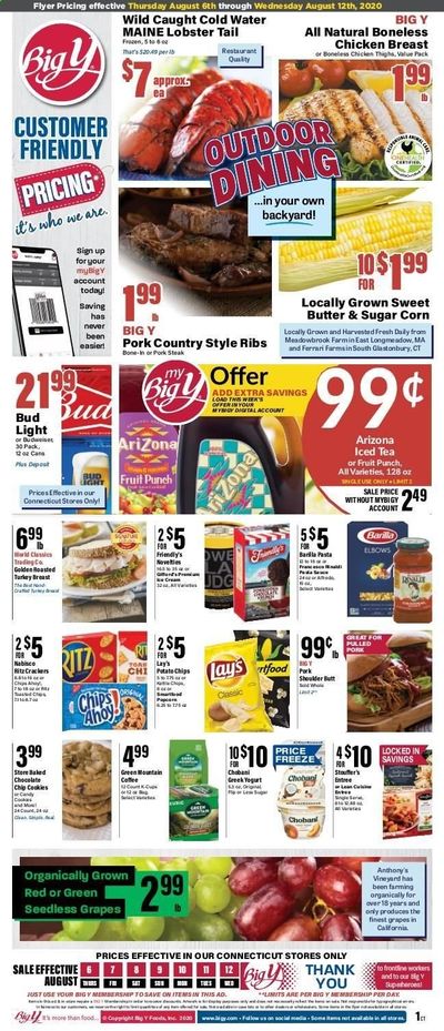 Big Y (CT) Weekly Ad August 6 to August 12