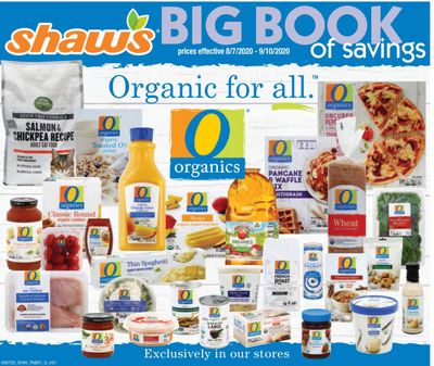 Shaw’s Weekly Ad August 7 to September 10