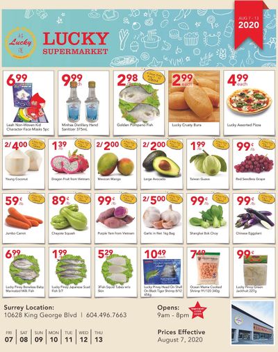 Lucky Supermarket (Surrey) Flyer August 7 to 13