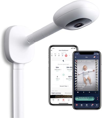 Nanit Plus - Smart Baby Monitor and Wall Mount: Camera with HD Video & Audio On Sale for $319.96 (Save $79.04) at Amazon Canada