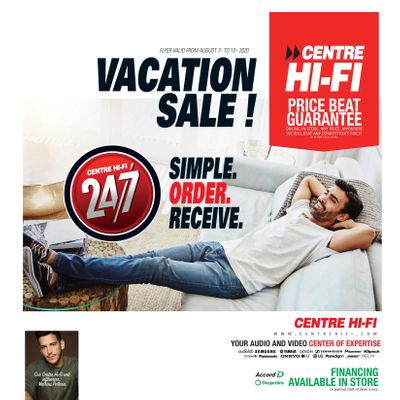 Centre Hi-Fi Flyer August 7 to 13