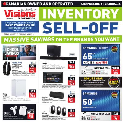 Visions Electronics Flyer August 7 to 13