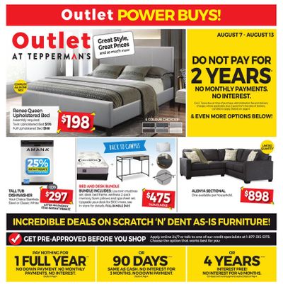 Outlet at Tepperman's Flyer August 7 to 13