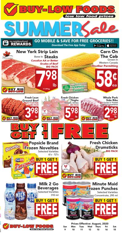Buy-Low Foods Flyer August 9 to 15
