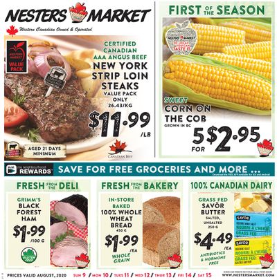 Nesters Market Flyer August 9 to 15