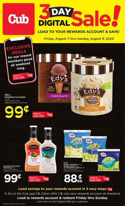 Cub Foods Weekly Ad August 7 to August 9