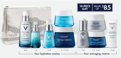 Vichy Canada Deals: FREE $85-Value 10-Piece Gift with Purchase Using Coupon Code!